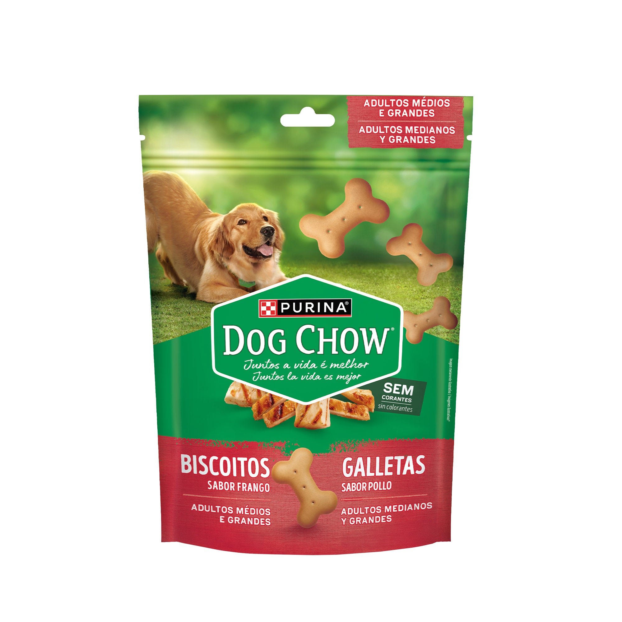 Galletas para perros Dog Chow sabor pollo para razas medianas y grandes